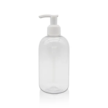

Clear Plastic Thickened Bottles with Pumps Dispensers Refillable Liquid Soap Transparent Round Bottles 100/200/500ml TK-ing