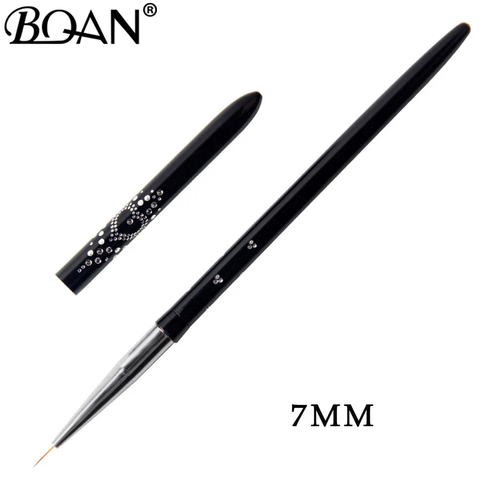 BQAN 3 шт. дизайн ногтей УФ гель Кисть ручка с гвоздь с широкой шляпкой Искусство маникюрные инструменты для УФ-гель для ногтей