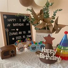 Cork Board 10x10inch Wall Decor Felt Letterboard Oak Wood Message Board 460 Letters Drawstring Bag Felt Letter Board Home Decora