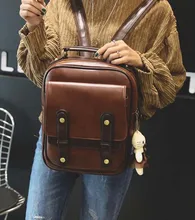 European Retro Style High Quality Leather Women Backpack Large Capacity School Bag Laptop Briefcase Casual Travel Shoulder Bags