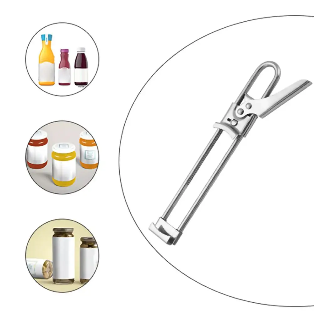 Portable Adjustable Manual Stainless Steel Can Opener Kitchen Accessories Easy to Operate and Labor-saving 30FP26
