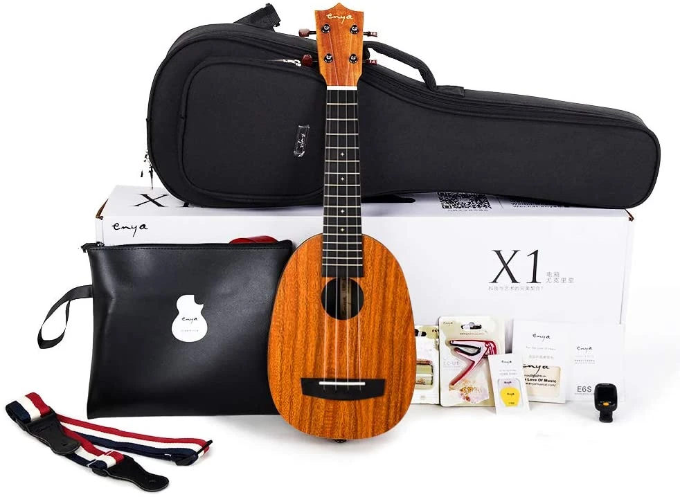 Enya 21 inch EUP X1 Pineapple HPL KOA Ukulele Acoustic Uke 4 Strings