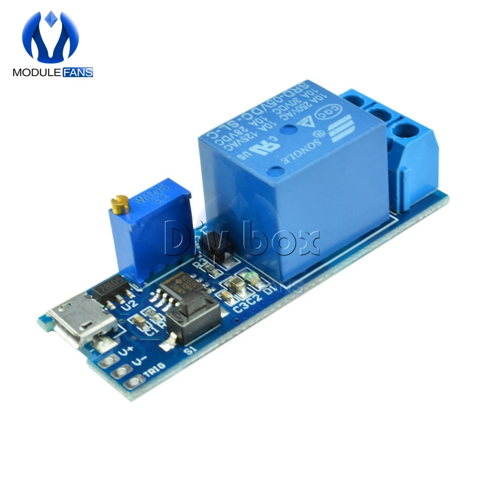 Модуль управления микро usb 5 В 30 с регулируемой задержкой триггер|timer module|power