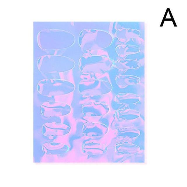 Ice Patch Nail Sticker Japanese Aurora Ice Sticker Decals Self Adhesive Nails Design Sticker Manicure Decoration