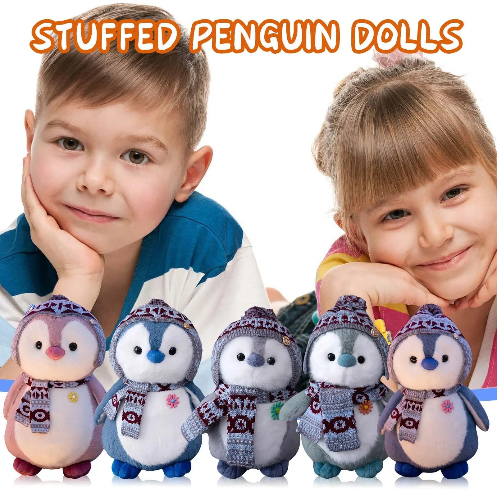 New Penguin Dolls With Hats Stuffed Toys Children's Car Decorations Holiday Gifts Kawaii Decorative Ornaments Детские Игрушки | и
