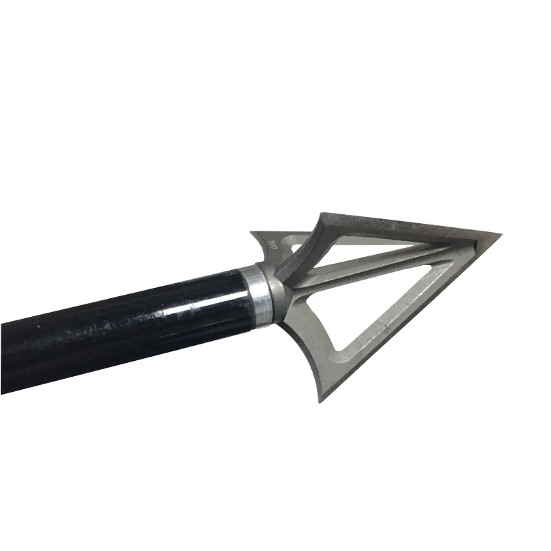 Archery Fixed 3 Blades Broadhead Arrowhead 100 Grain Stainless Steel Arrow Head Hunting Tips