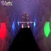 Customized 12x2x3 Meters Inflatable Straight Channel / Silver Blow-up Tunnel With LED Lights - BG-T0076 3