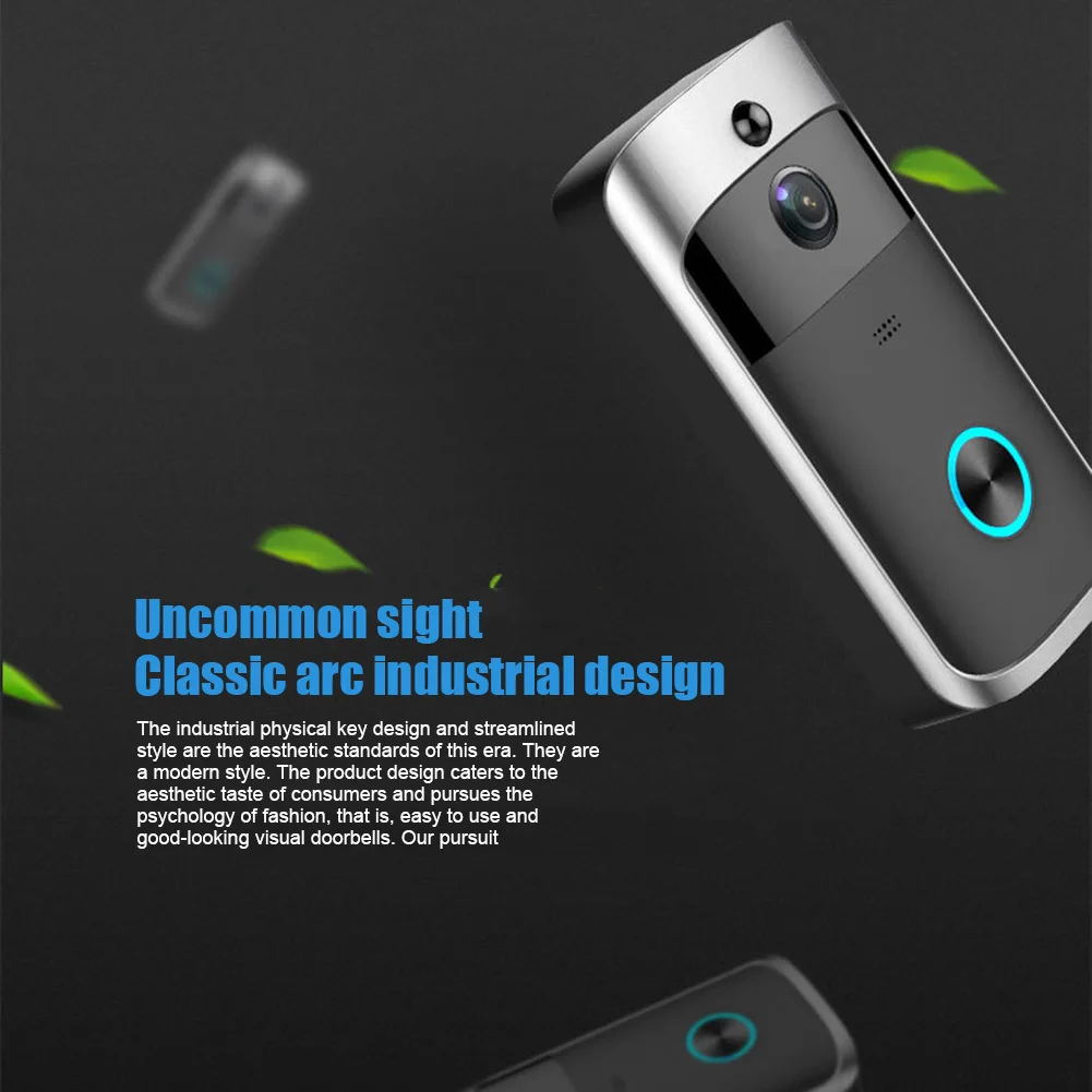 

Wireless WiFi Video Doorbell Smart Phone Door Ring Intercom Home Security Camera Bell GV99