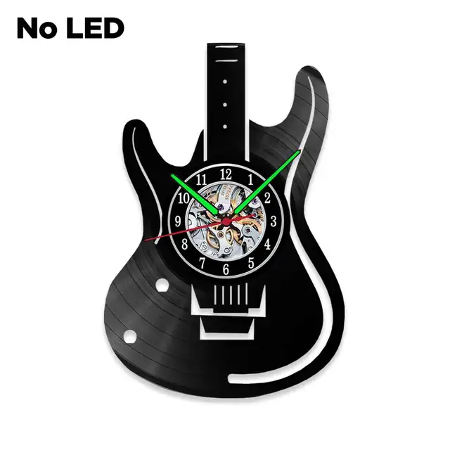 MCDFL Vinyl Record Wall Clock Modern Design Home Living Room Decoration Watch Clocks Object House Minimalist Decor Accessories J68-NO LED