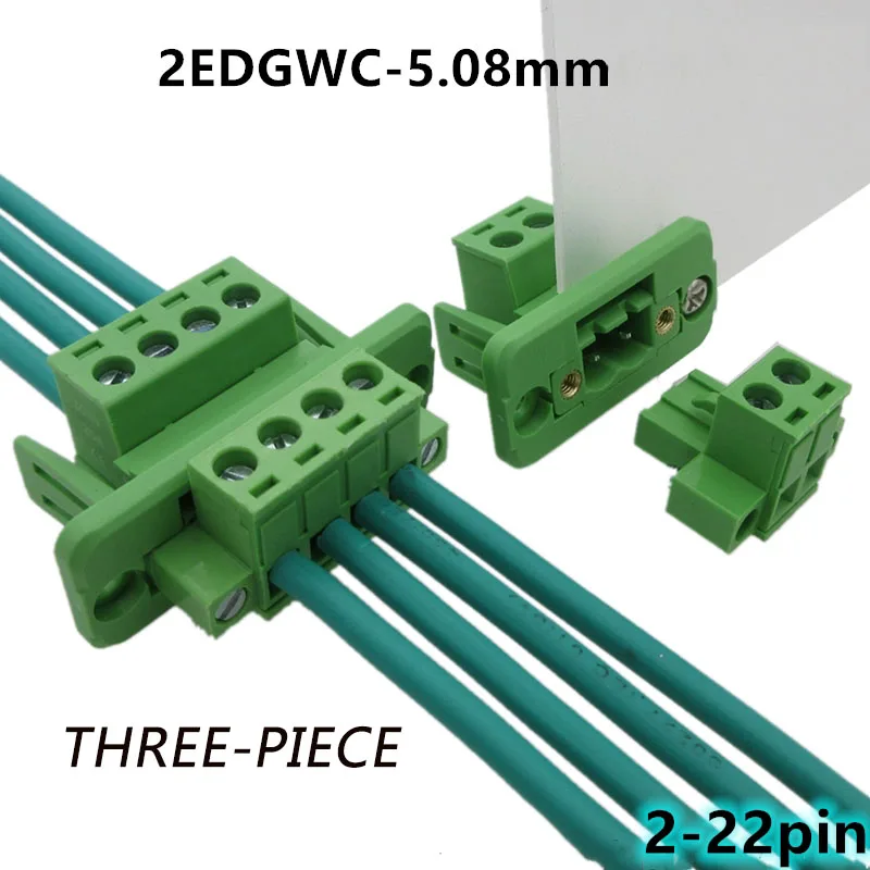 

Сквозная стена без сварки стык 2EDGWC5. 08 мм с фланцевой фиксированной панелью 2EDG к вставной клеммной колодке