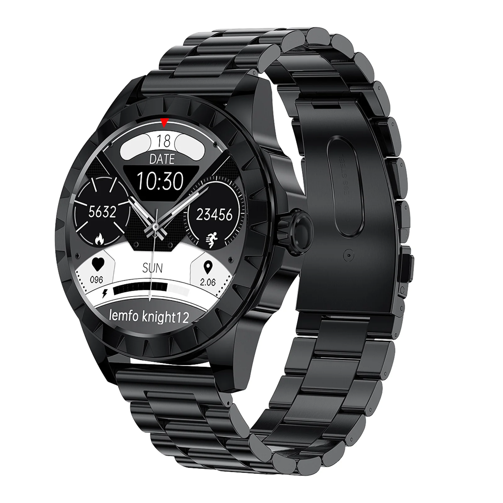 LEMFO LEMZ Smart Watch 1.39'' AMOLED Full-touch Screen BT Call/Music PPG+ECG Monitor Compass Breath Training Smartwatches |