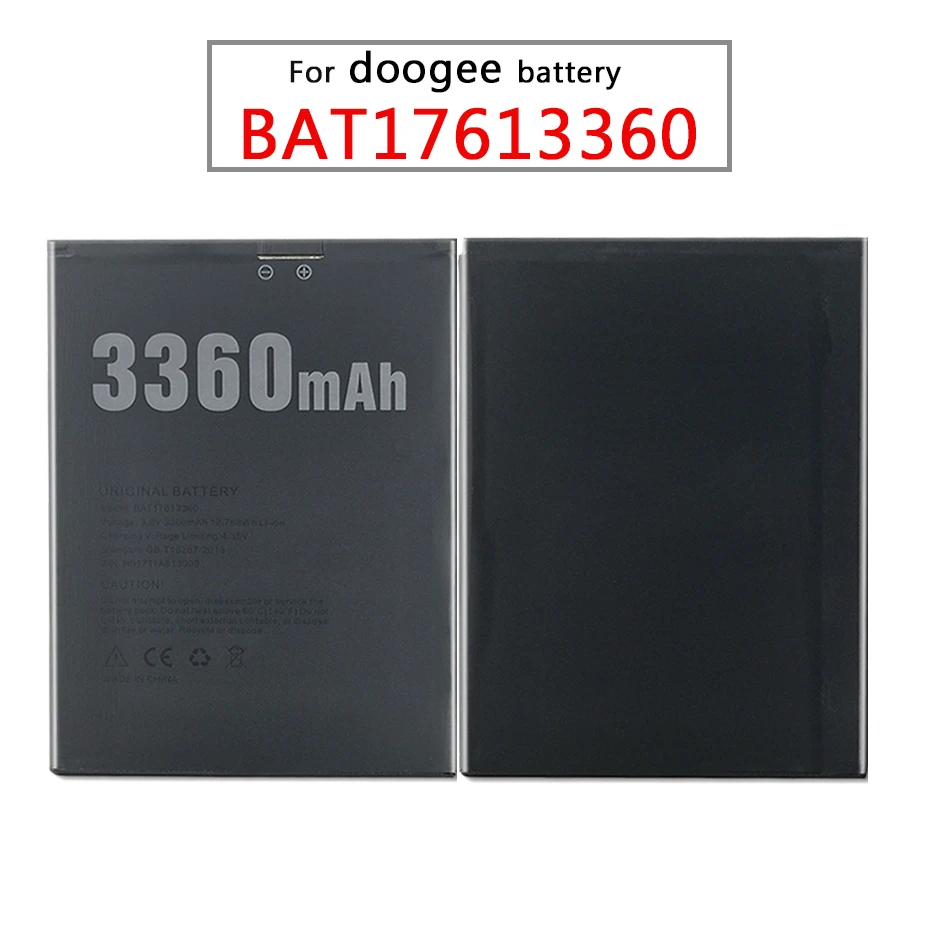 BAT17613360 For DOOGEE X30 Rechargeable Li-ion Polymer Battery 3360mAh Mobile Phone Replacement | Мобильные телефоны и