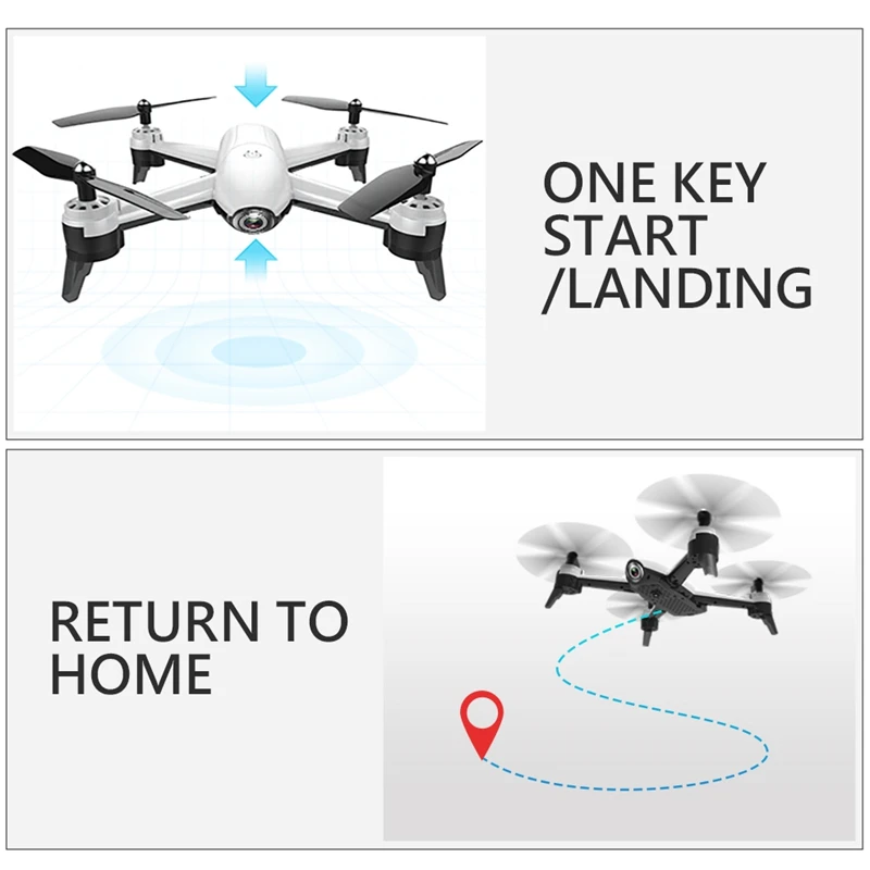 Дрон Sg106 2,4 Ghz 4Ch Wifi Fpv оптическая потоковая двойная Hd камера Rc вертолет непрерывный режим Безголовый Квадрокоптер для селфи, Дрон