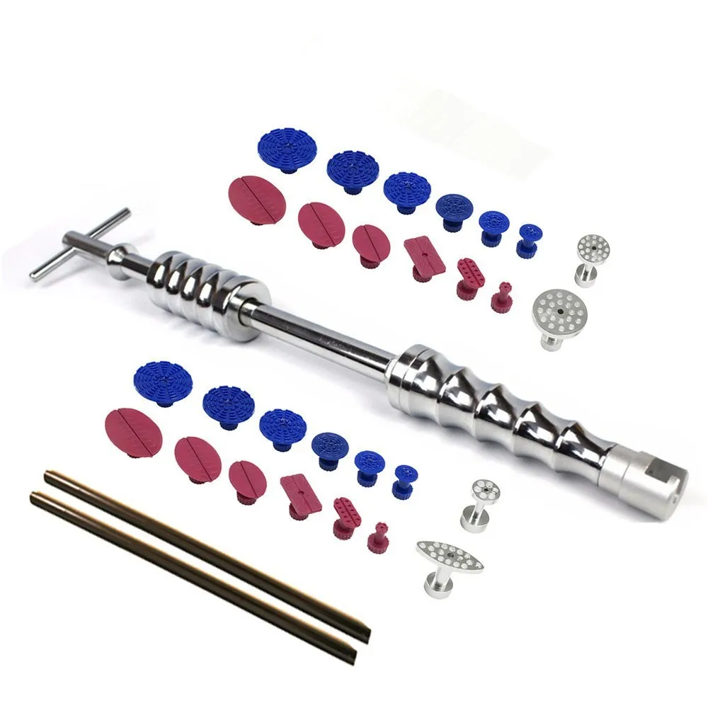 PDR Tools Paintless Dent Repair Dent Puller Kit Dent Removal Slide Hammer Glue Sticks Reverse Hammer Glue Tabs for Hail Damage