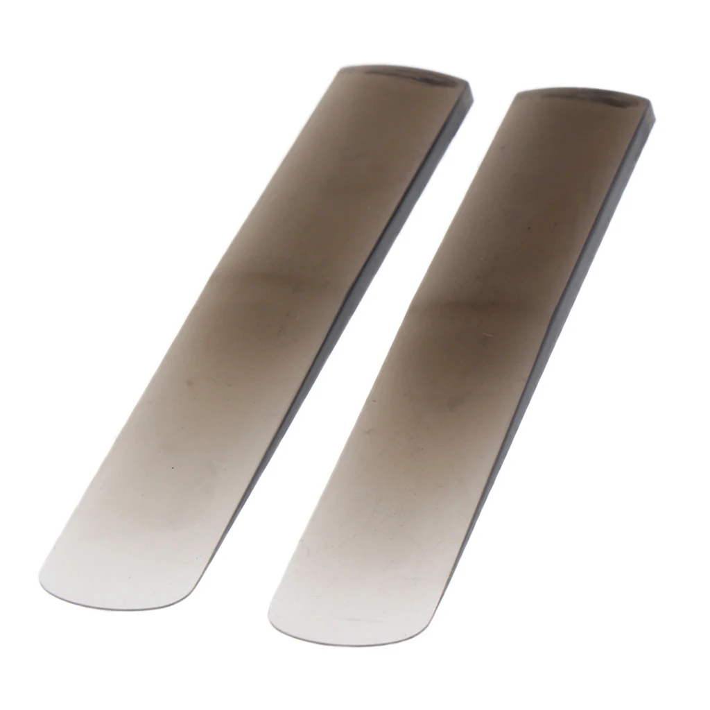 2 Pieces Tenor Saxophone Resin Reeds, B Flat, Durable and Long Lasting, Bright Tone