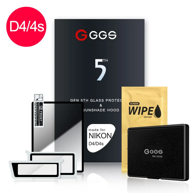 Ggs Fifth Generation For Nikon D4  D4S Larmor Screen Camera Film Protection Screen Metal Frame Embedded Optical Glass