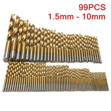 99 pieces HSS high speed steel titanium coated drill coated stainless steel drill set power tool accessories 99 pieces HSS high speed steel titanium coated drill coated stainless steel drill set power tool accessories