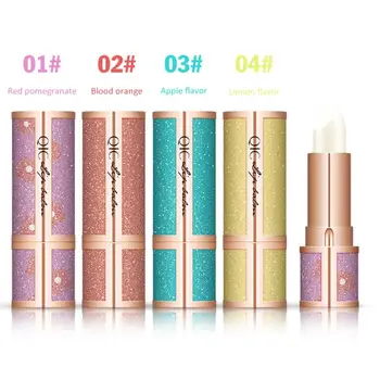 

4Pcs QIC lip balm natural lipbalm fashion eos lip balm Moisturizing aloe vera Lipstick Lasting care Lips improve lip lines TSLM1