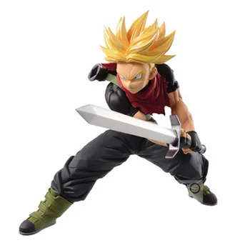 

Anime Dragon Ball Cute Cartoon Trunks Super Saiyan GK Statue PVC Action Figure Collection Model Toy M2551
