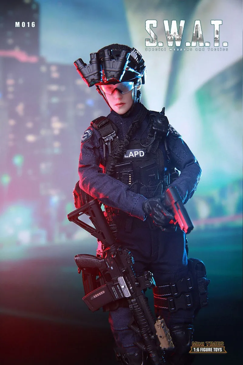1/6 масштаб Коллекционная полный набор женский Solider Mini Times игрушки SWAT M016 фигурка модель для фанатов праздничные подарки