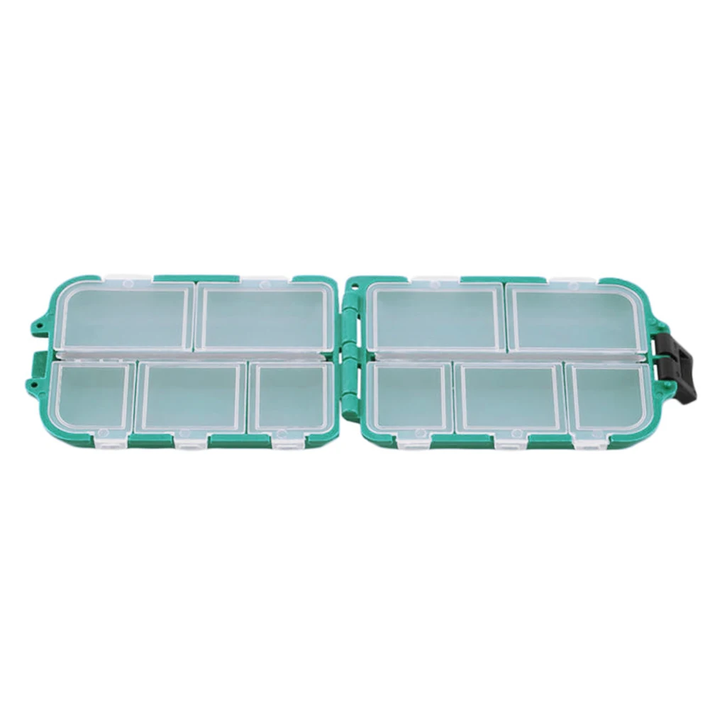 Hiking Accessories Durable ABS Camping Outdoor 10 Compartments Portable Fishing Storage Protective Bait Tackle Box