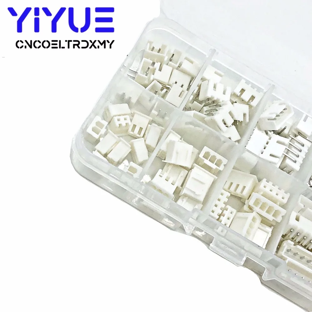 220pcs JST XH2.54 wire Connector XH 2.54mm 90 angle Curved pin Header + Housing + Terminal Kit 2p 3p 4p 5pin XH Kits TJC3 (3)