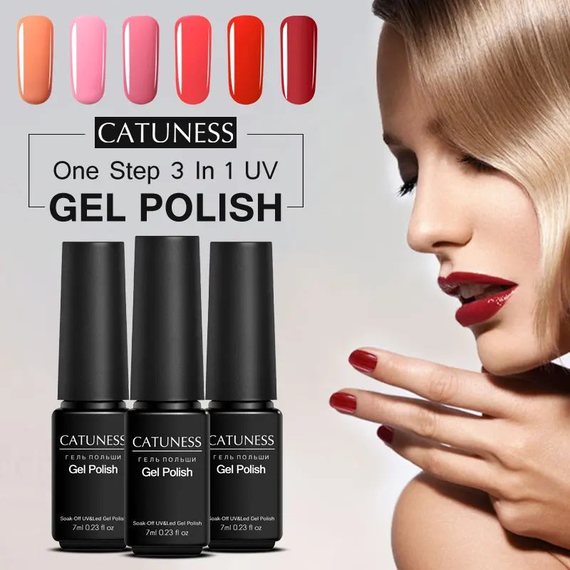 CATUNESS Three In One 16Colors Polished Nail Gel Polish Varnish Pen