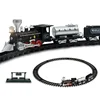 Children's Toy  Rail Train For Kids Toys Games Train Set Railway Track Toy Retro Model Train Sound Track Train 1