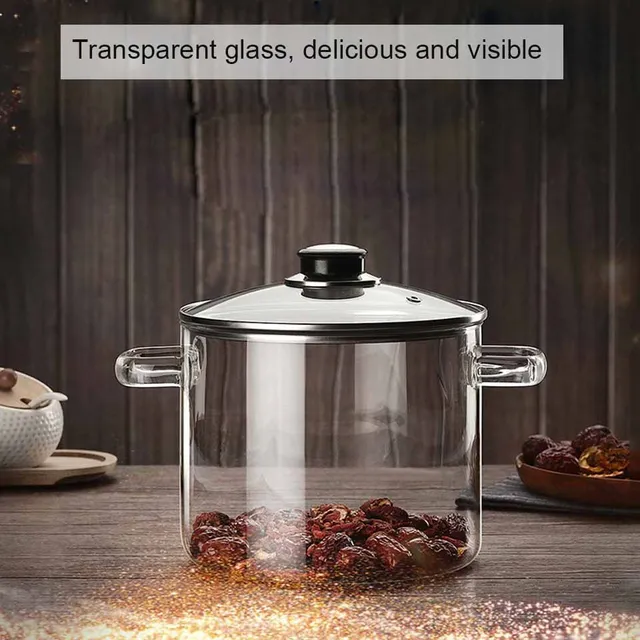 Glass Cooking Pot with Lid Japanese Kitchen Cookware Sets Instant Noodle  Stew Soup Saucepan Pan Cookware Glass Cookings Pots Set - AliExpress