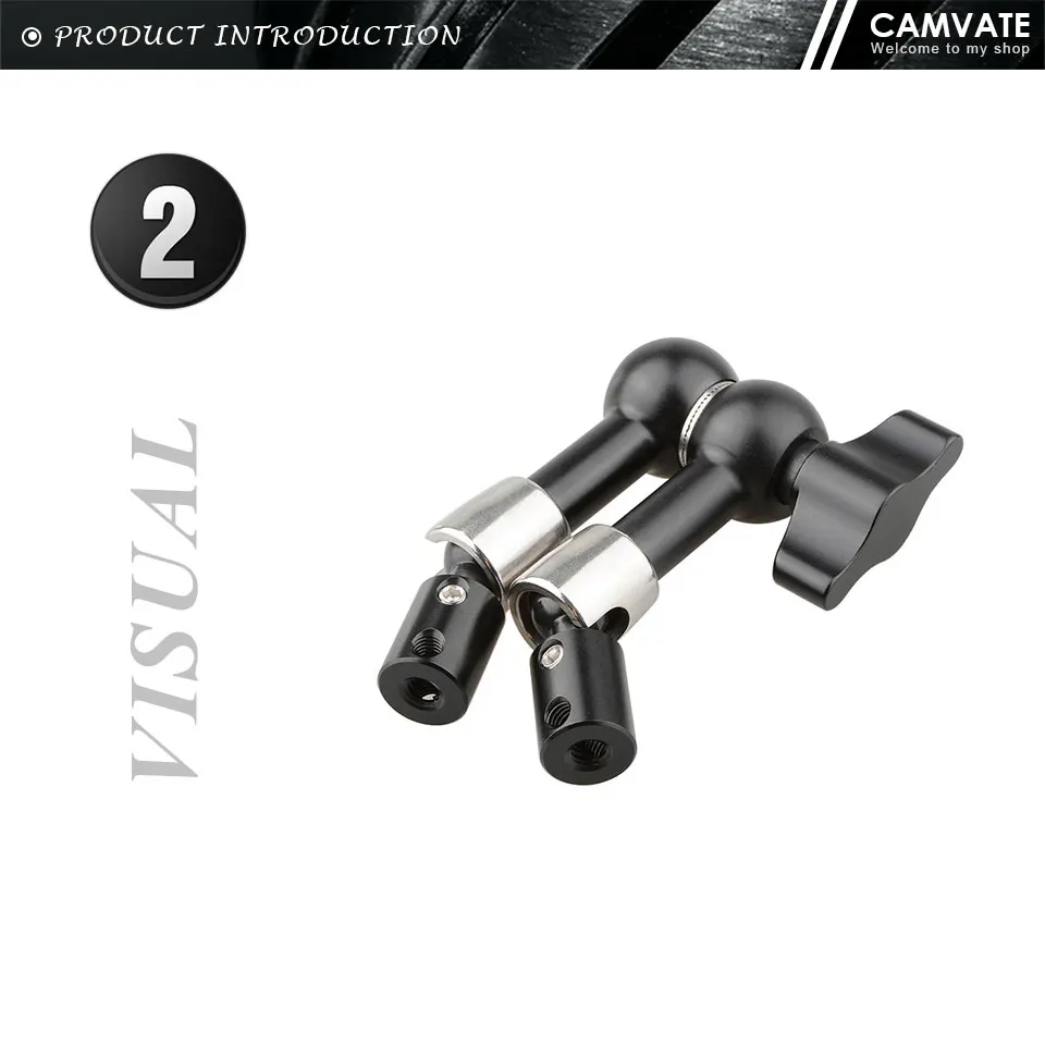 6.3" Articulating Arm(V3)Adjustable Friction Magic Arm With 1/4"-20 Thread For L