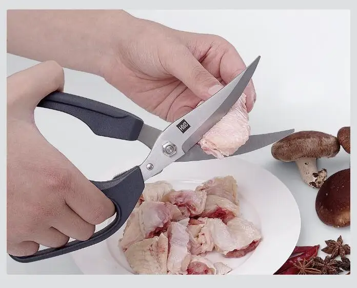 Xiaomi Houhou Stainless Steel Kitchen Scissors Multipurposes Shears Tool For Chicken Poultry Fish Meat Vegetables Herbs BBQ's To (5)