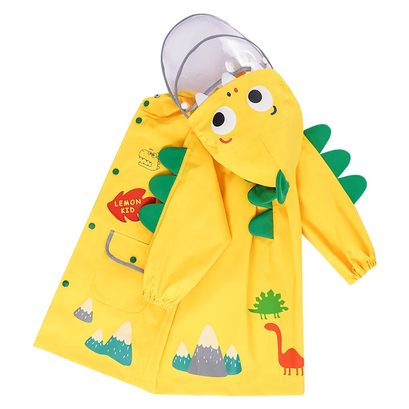 Children Thicken Waterproof Rainwear Kids 3D Solid Printing Rain Coat Unicorn Dinosaur Raincoat for Girls Boys Waterproof Poncho