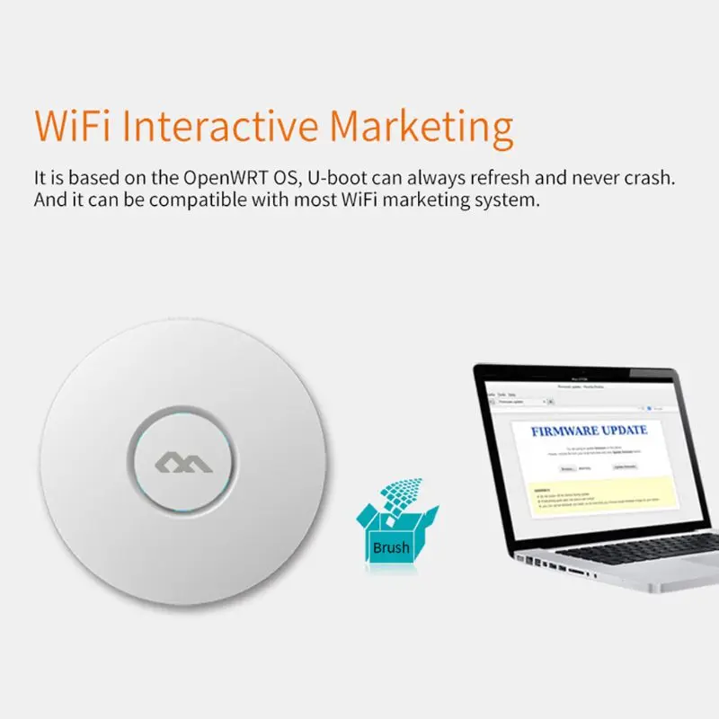 COMFAST CF-E320V2 300 м беспроводной маршрутизатор WiFi потолочный AP 802.11b/g/n QCA9531 корпоративная Wifi система AP 48 в POE