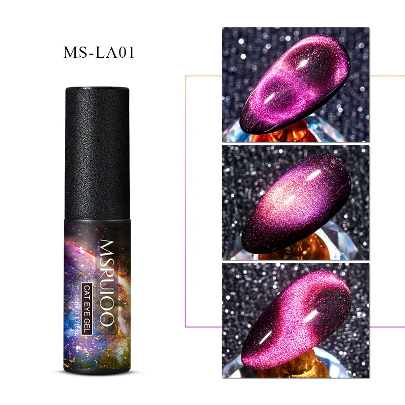 MSRUIOO 5 мл 9D Galaxy Гель-лак для ногтей с эффектом «кошачий глаз» Хамелеон для использования с магнитом замачиваемый УФ-лак для Ногтей Стойкий Сияющий лазерный Гель-лак для ногтей с эффектом «кошачий глаз» - Цвет: EEQ01724
