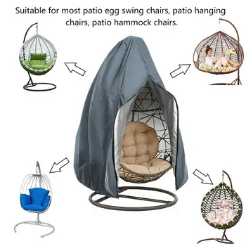 

230x200cm Swing Hanging Chair Eggshell Dust Cover Waterproof UV Resistant Durable Windproof Cover Outdoor Garden Yard Products
