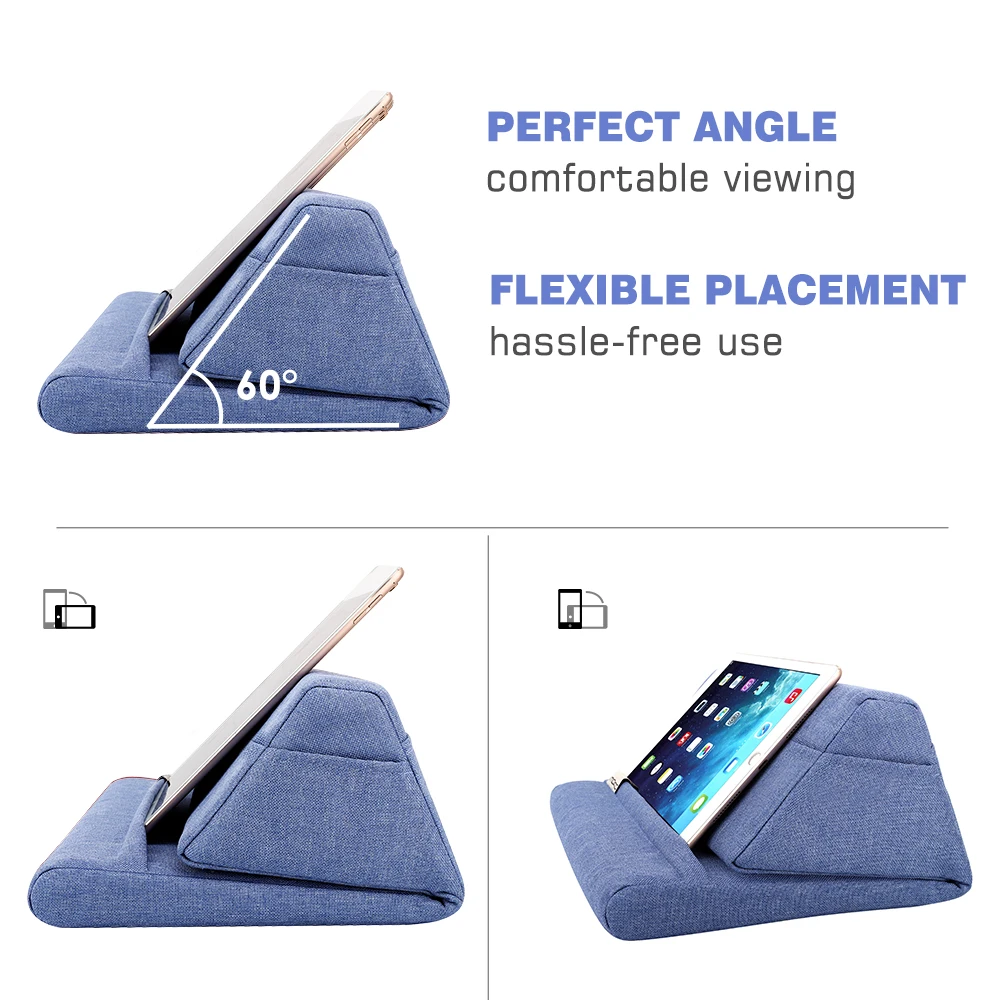 Suporte de Travesseiro Suporte de Travesseiro de Cama Almofada para Ipad Cabe até 11 Moko Tablet Cama Macia 10.2 2020 Novo Ipad ar 3 2 Pro 11 20 - 10.5 9.7 de - Imagem 5