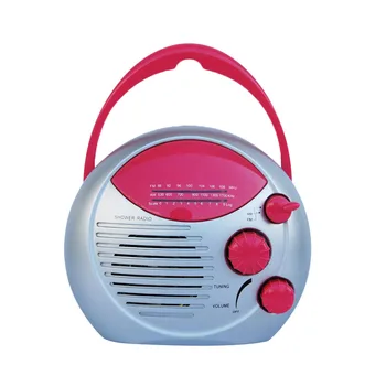 

Gift Shower Radio AM FM Adjustable Volume Music Play IPX4 Waterproof Battery Powered Portable Built In Speaker Travel Kitchen