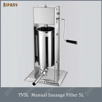 

TV3L/5L/7L manual sausage filler stainless steel sausage stuffer meat salami frankfurter sausage filling funnel