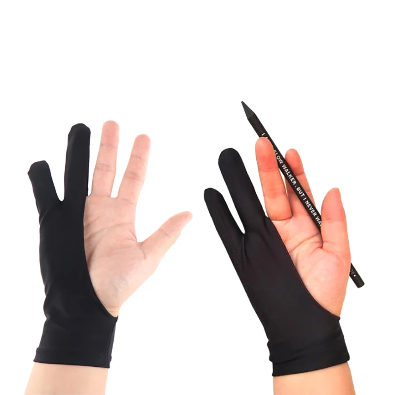2 Pcs Finger Anti-fouling Gloves For Artist Drawing & Pen Graphic Tablet Pad | Канцтовары для офиса и дома