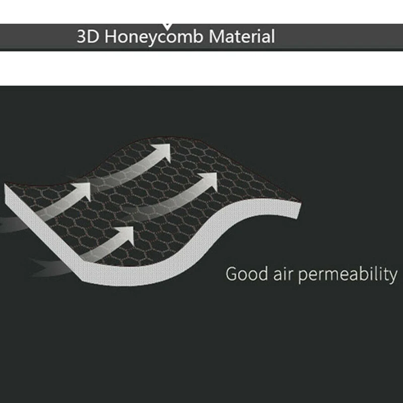 Противоскользящий чехол для сиденья, дышащий, сменный 3D сетчатый материал, 36x32 см, Солнцезащитный коврик