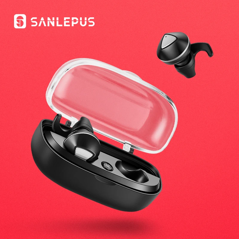 Беспроводные Bluetooth наушники SANLEPUS с микрофоном TWS 5 0|Наушники и гарнитуры| |