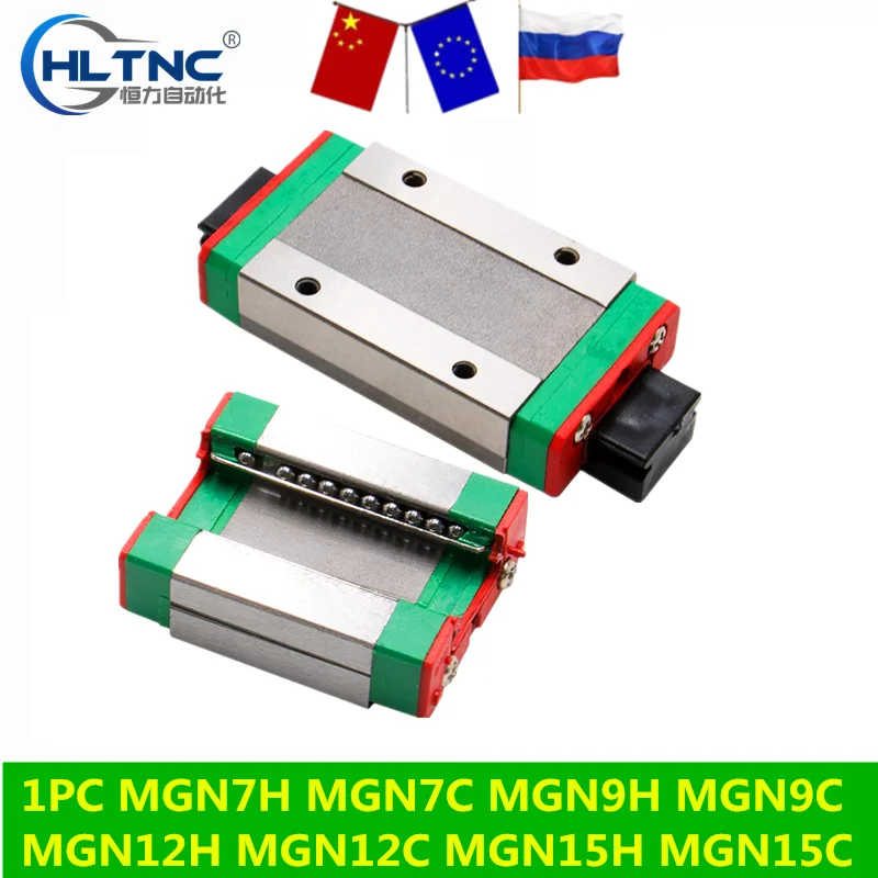MGN7H MGN7C MGN9H MGN9C MGN12H MGN12C MGN15H MGN15C carriage block for MGN9 MGN12 MGN15 linear guide /3d printer CNC part afbeelding