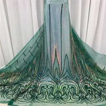 

Latest Nigerian Net Lace Fabrics 2020 High Quality Lace African Lace Fabric Wedding French Tulle Lace Material Sewing YA3473B-2