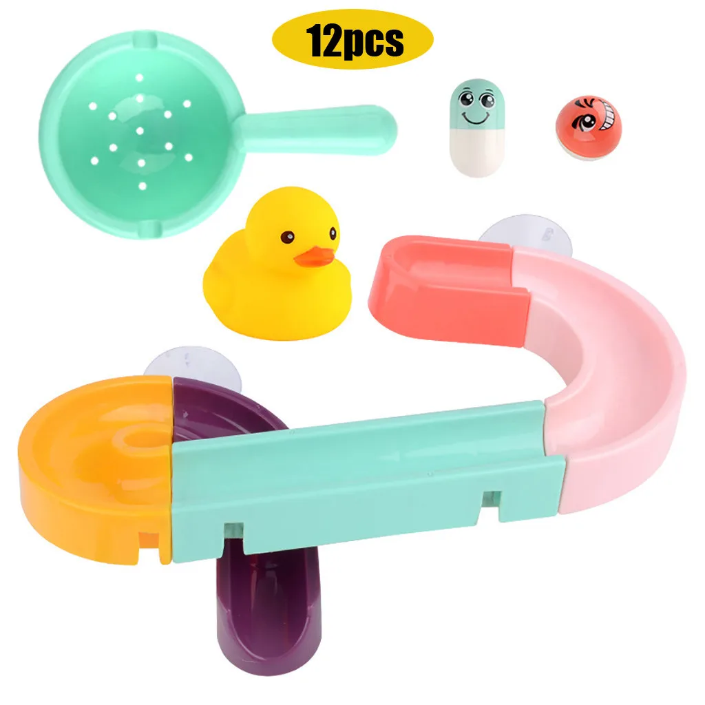 Детские Игрушки для ванны на присоске гоночные орбиты для ванны Детские игрушки для ванной с спринклером сборка дорожки горки игрушки для купания