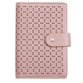 

A6 Imitation Leather Notebook Planner School Notebook Stationery 6 Hole Spiral Ring Binder Notebook Diary