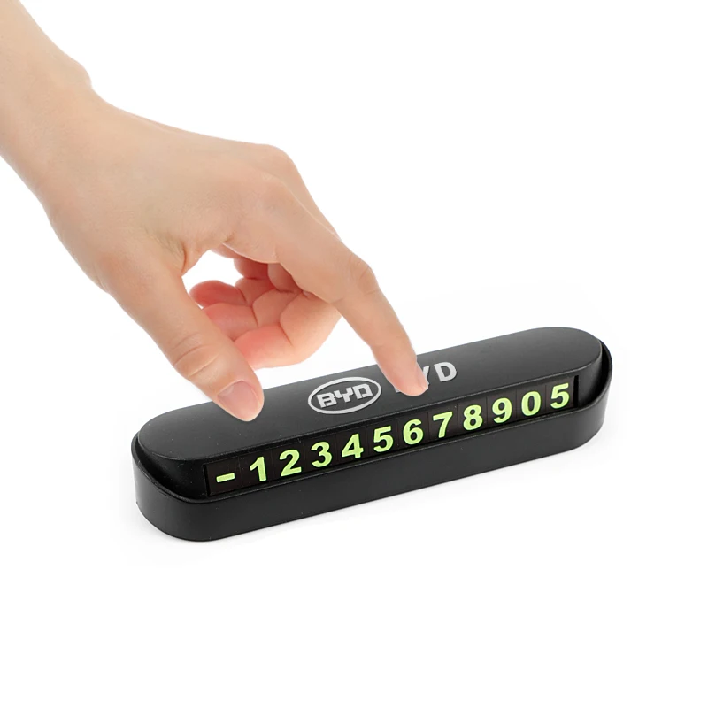 Car Temporary Parking Card Phone Number Card Plate Sticker For BYD F3 F0 S6 F3R F0 F 3 Car Styling Accessories car parking card sticker