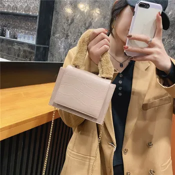 

2021 Ladies Fashion One-Shoulder Handbag All-Match Messenger Casual Women Totes Shoulder Bags Female Leather Solid Color Chain