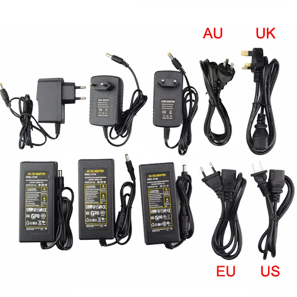 

2020 Power Adapter Supply AC 110V/220V To DC 5V 12V 24V Lighting Transformer 1A 2A 3A 5A 6A 8A LED Strip Power Adapter for CCTV