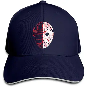 

TSDFCHalloween- Hockey Mask Sports Cap Unisex UV Protection Outdoor Baseball Cap Black