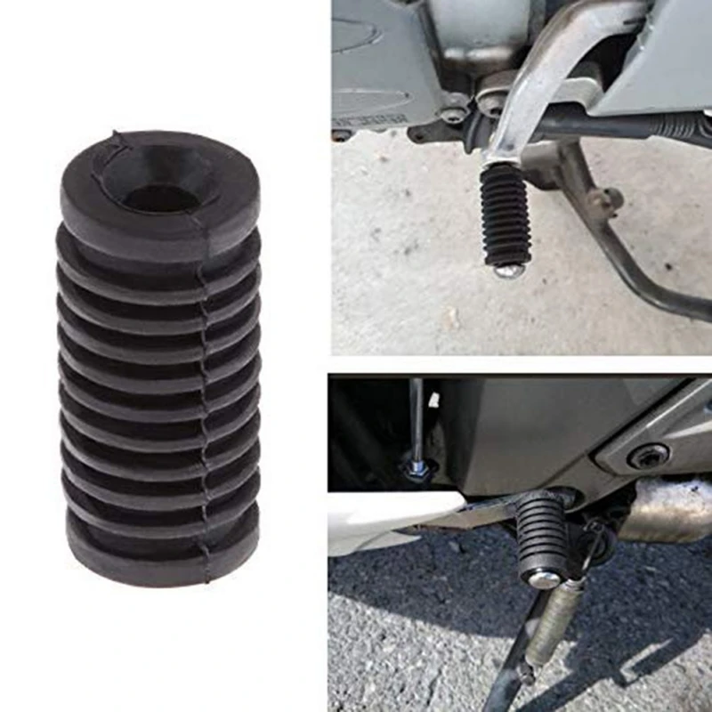 Motorcycle Brake Pedals Motorcycle Rubber Gear Shift Brake Lever Toe Pegs Pedals For Yamaha MT07 MT09 MT10 FZ1 FZ6 FZ8 XJ6 R1 R6 fml